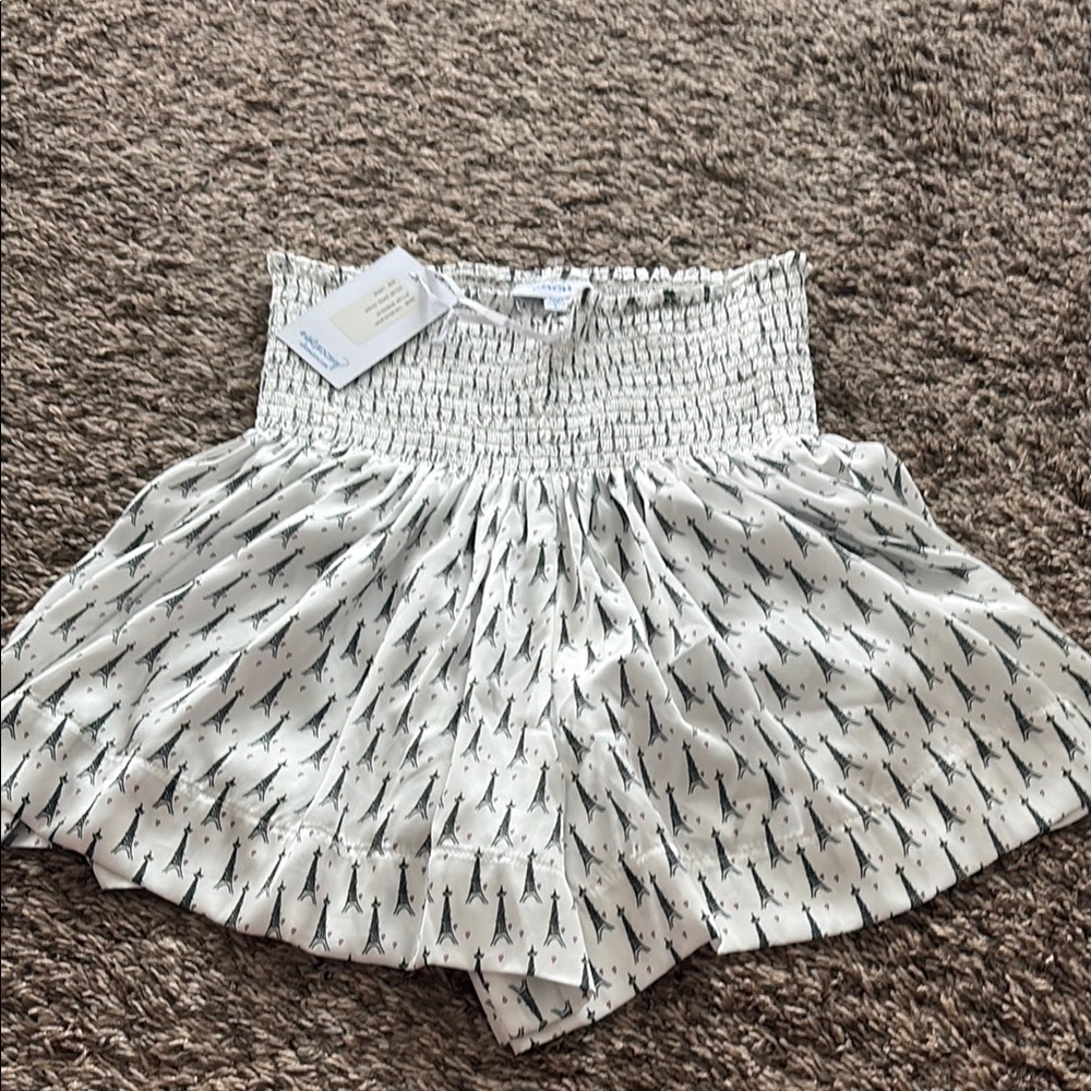 White Koch Patterned Women's Shorts
